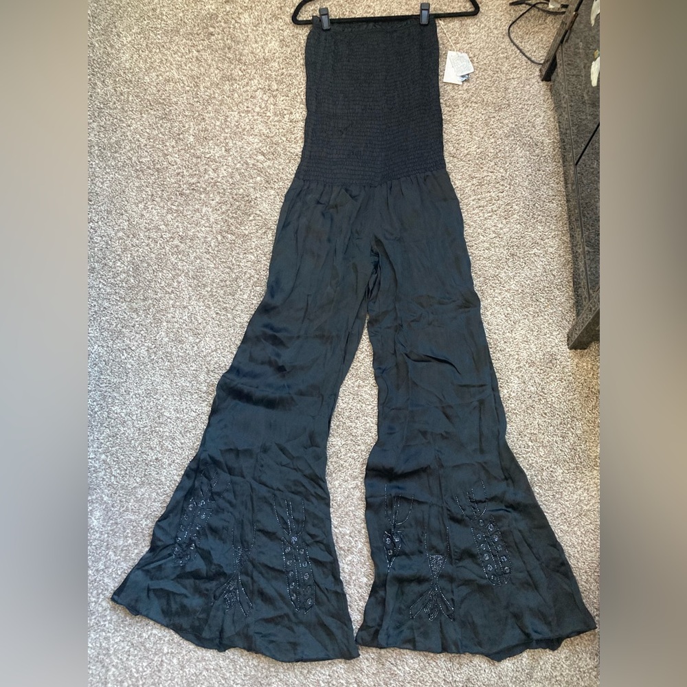 FP One satin strapless jumpsuit